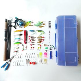 Portable Lure Rod Fishing Lure Box Set (Option: Picture color)
