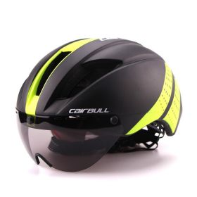 Pneumatic Bicycle Helmet For Road And Mountain (Option: Dark green-L)