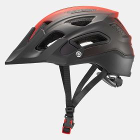 Rock Brothers Bicycle Riding Helmet Mountain Bike Helmet Integrated Helmet Men And Women Cross-Country Commuter Helmet (Option: Red and black gradient-L)