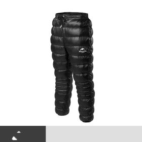 Outdoor lightweight winter white goose down pants (Option: Thicken-S)