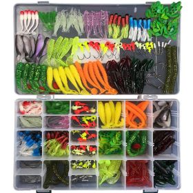 Weihe Lead Hook Bait Set 301 Pieces Of Bionic Bait, Fake Bait, Lure Bait, Soft Insect Bait (Option: 301pieces of lead soft bait s)