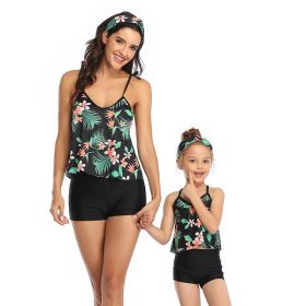 Swimsuit Conservative Swimwear Fashion Tankini (Option: Black Boxers-Adults S)
