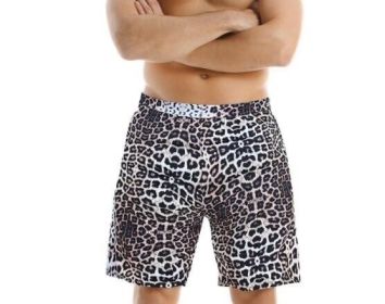 Men Swim Trunks Waist Surfing Beach Board Shorts (Color: Dark, size: S)