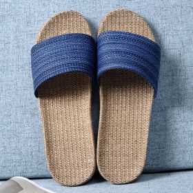 Multi Colors Summer Flax Slippers Women Men Casual Linen Slides Non-Slip Home Flip Flops Indoor Shoes Unisex Sandals Beach (Color: E, size: 39-40 (250mm))