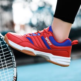 High Quality Lightweight Men's Tennis Shoes Non-Slip Breathable Volleyball Shoes Outdoor Men's Sneakers Training Shoes For Men (Color: Red, size: 41)