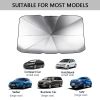 57x31' Car Windshield Sun Shade Umbrella UV Block Protect Car for Sedan SUV