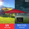 10FT Patio Umbrella 6 Ribs Market Steel Tilt W/Crank Outdoor Garden