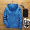 Large Size 6XL Spring And Summer New Bomber Jacket Men's Casual Solid Color Windbreaker Zipper Thin Section Hooded Men