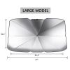 57x31' Car Windshield Sun Shade Umbrella UV Block Protect Car for Sedan SUV