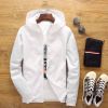 Large Size 6XL Spring And Summer New Bomber Jacket Men's Casual Solid Color Windbreaker Zipper Thin Section Hooded Men