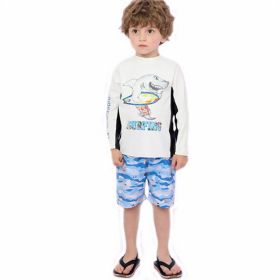 New Korean Children's Split Swimsuit Sunscreen Swimsuit Indoor And Outdoor Boys Swimsuit (Option: Without cap-3XL)