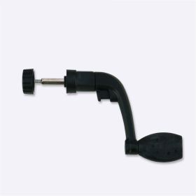 Model 200 Small Plastic Folding Rocker Arm Fishing Wheel (Color: Black)